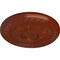 Ekena Millwork Randee Ceiling Medallion (Fits Canopies up to 3 7/8"), Hand-Painted Firebrick, 20"OD x 1 3/8"P CM20HAFIF - alternate 2